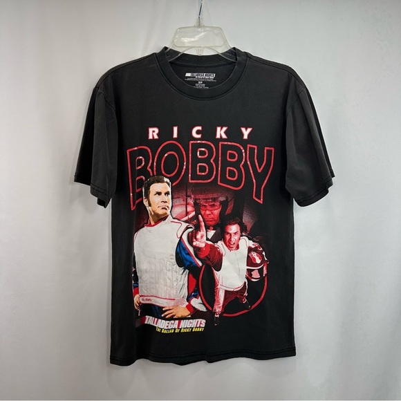 NWOT Ricky Bobby Talladega Nights T-Shirt Size Small Short Sleeve Black Print - Picture 1 of 6